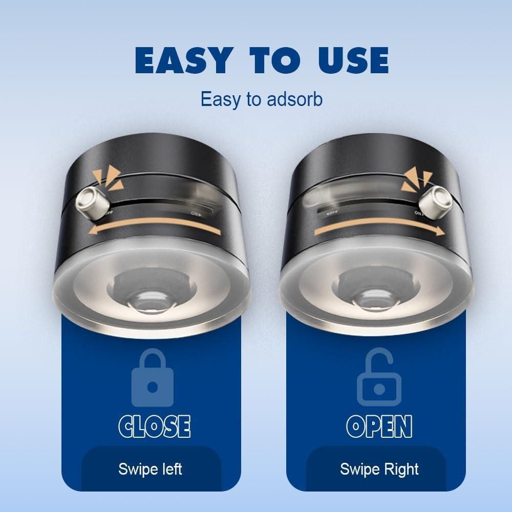 Magnetic Suction Phone Holder with 360° Rotation and Foldable Design